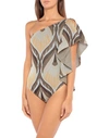 Circus Hotel One-piece Swimsuits In Beige