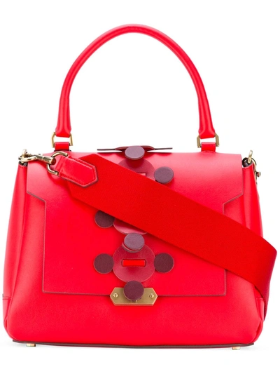 Anya Hindmarch 'bathurst Apex' Small Leather Satchel Bag In Red