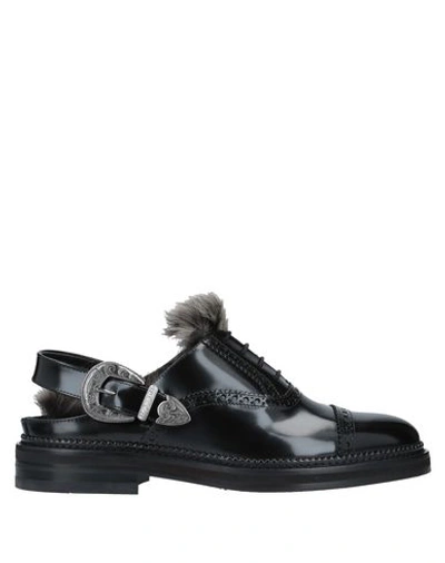 Emporio Armani Lace-up Shoes In Black