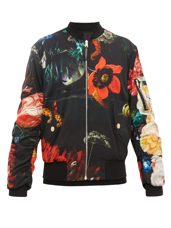 Paul Smith Masters Reversible Floral Wool-blend Bomber Jacket In Black ...