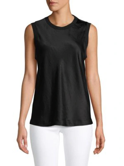 Alexander Wang T Sleeveless Pullover Top In Black