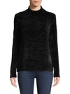 Saks Fifth Avenue Chenille Mockneck Sweater In Black