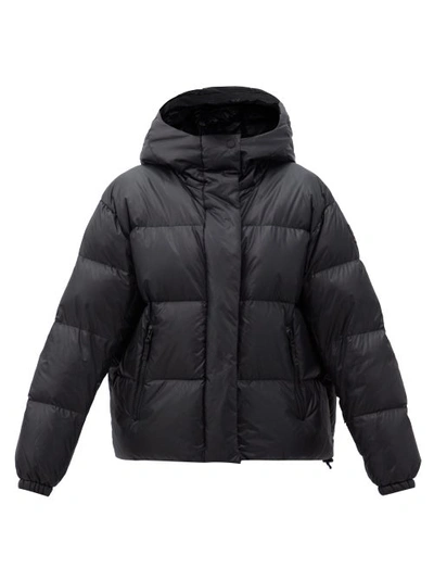 Bogner Fire+ice Ranja Oversized Cropped Hooded Quilted Down Ski Jacket In Black