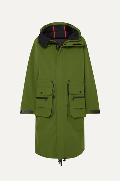 Templa 2l Bio Moss Hooded Padded Canvas Parka In Green