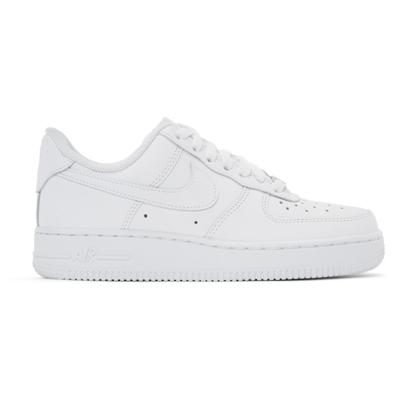 Nike Air Force I Leather Sneakers In White/white
