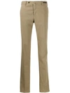 Pt01 Slim-fit Chino Trousers In Neutrals