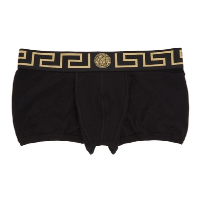 Versace Underwear Black Medusa Boxer Briefs In A80g Blk/gl
