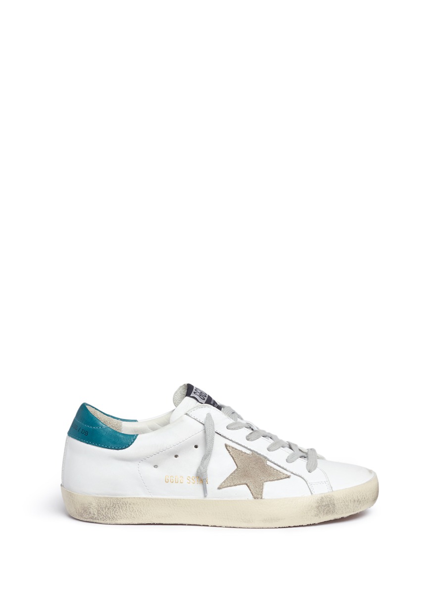 Golden Goose 'superstar' Star Patch Smudged Leather Sneakers | ModeSens