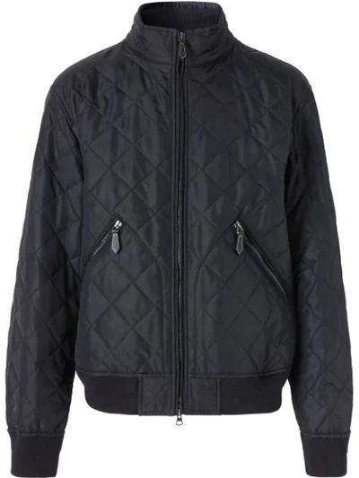 Burberry Richworth Thermoregulated Diamond Quilted Jacket In Black