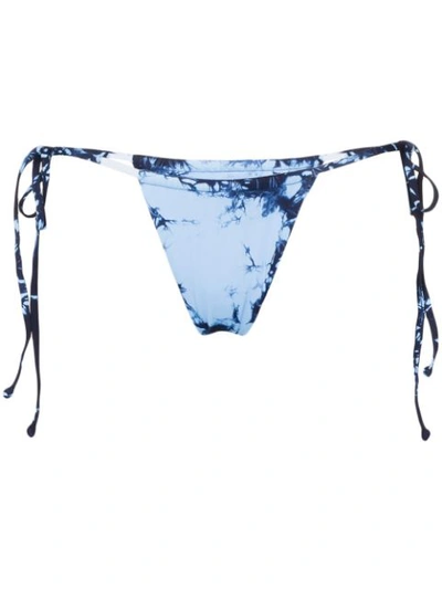 Frankies Bikinis Tasha Tie-dye Bikini Bottoms In Blue