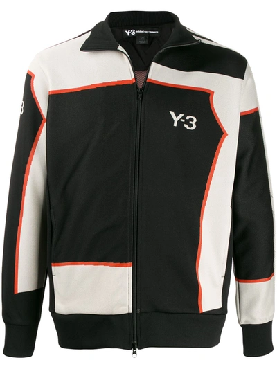 Y-3 Techno Jacquard Track Jacket In Black