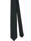Prada Pinpoint Print Tie In Grey