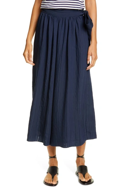Vince Pleated Side-tie Culottes In Hematite