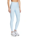 Alo Yoga High-waist Tech-lift Airbrush Full-length Leggings In Powder Blue