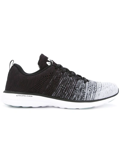 Apl Athletic Propulsion Labs Ombré Lace-up Sneakers In Black