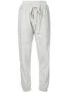 Bassike Utility Cotton Jersey Pant In Grey