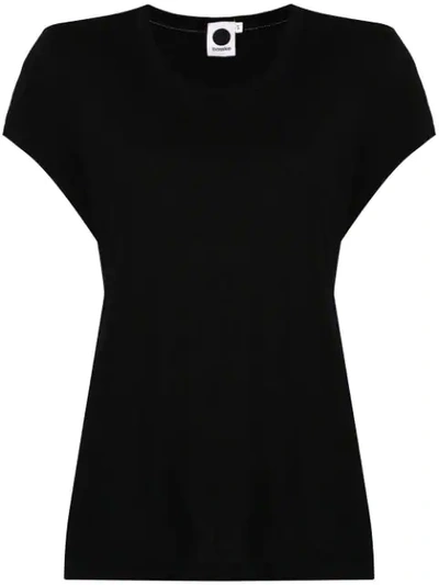 Bassike Cap Sleeves T-shirt In Black