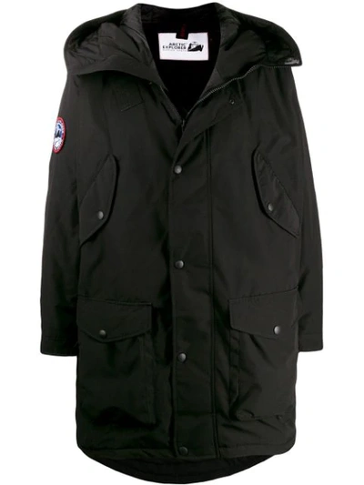 Arctic Explorer Beluga Parka Coat In Black