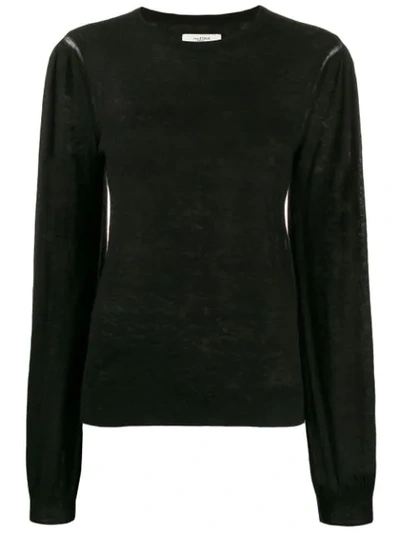 Isabel Marant Étoile Long-sleeve Fitted Sweater In Black