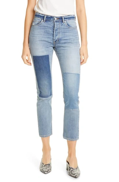 Rebecca Taylor Beatrice Nonstretch Crop Jeans In Rustine Patch Wash