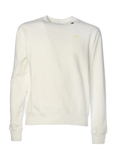 Off-white Acrylic Arrows Sweatshirt In White