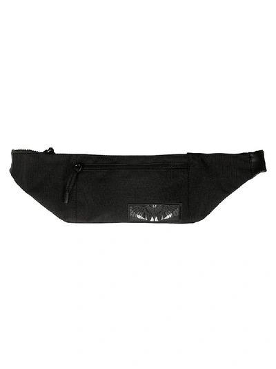 Marcelo Burlon County Of Milan Patch Wings Fanny Belt Bag In Black/multicolor