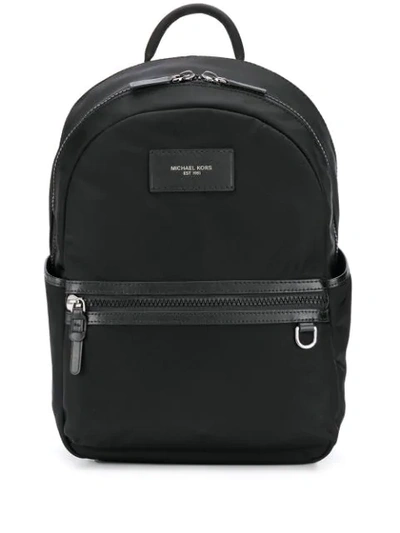 Michael Kors Brooklyn Leather Backpack In Black