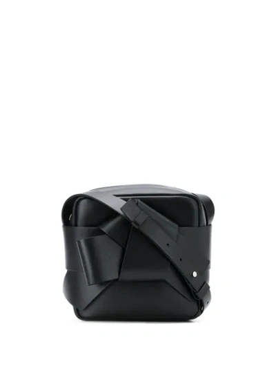 Acne Studios Musubi Camera Leather Crossbody Bag In Black