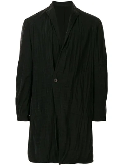 Julius Checked Layered Jacket In Black