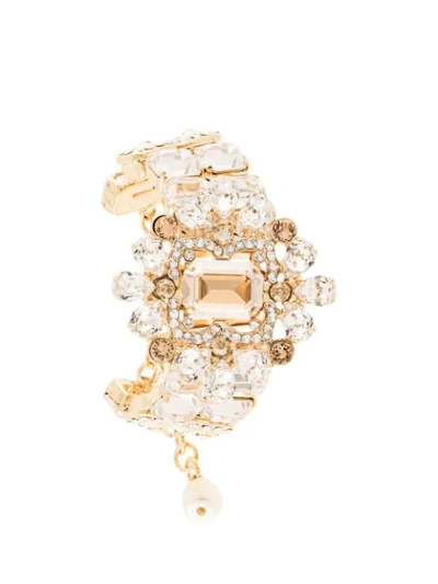 Dolce & Gabbana Crystal-embellished Bracelet In Gold