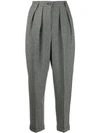 Jw Anderson Check Pattern Trousers In Black