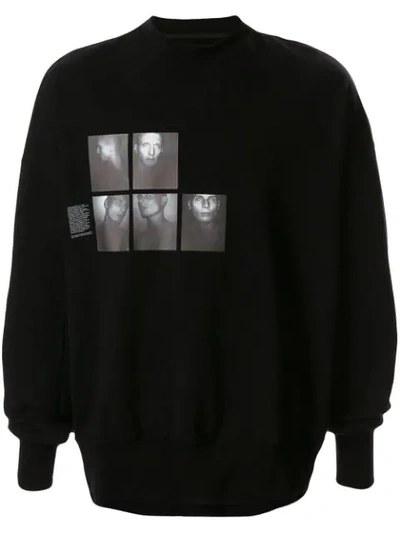Julius Photographic Print Sweatshirt In Black