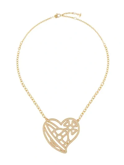 Vivienne Westwood Halskette Mit Herzanhänger In Gold