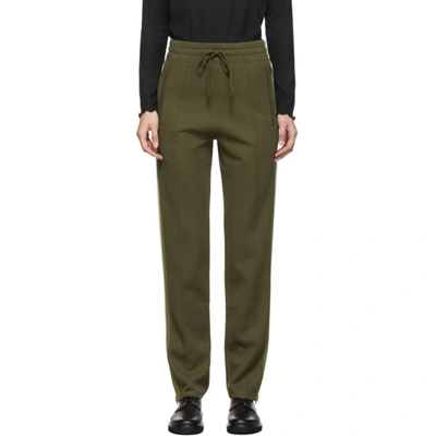 Isabel Marant Étoile Green Knit Docia Sporty Lounge Pants In 50bz Bronze