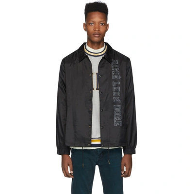 Aimé Leon Dore Aime Leon Dore Black Letterman Coach Jacket