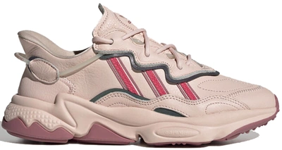 Pre-owned Adidas Originals Adidas Ozweego Icey Pink Trace Maroon (women's) In Icey Pink/real Pink/trace Maroon