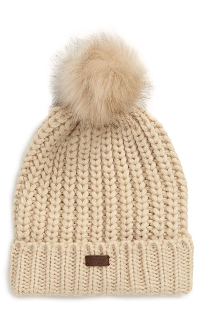 Barbour Saltburn Beanie In Pearl