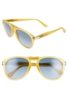Persol 54mm Gradient Aviator Sunglasses In Yellow/ Blue Gradient