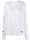 Victoria Beckham Logo L/s Cotton Jersey T-shirt In White