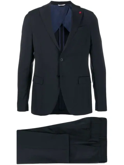 Manuel Ritz Two-piece Suit In Blue