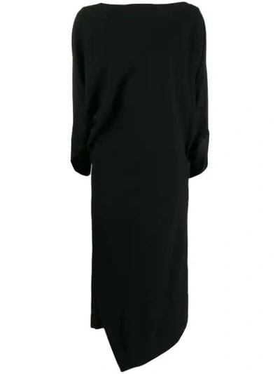 Vivienne Westwood Boat-neck Asymmetric Dress In Black