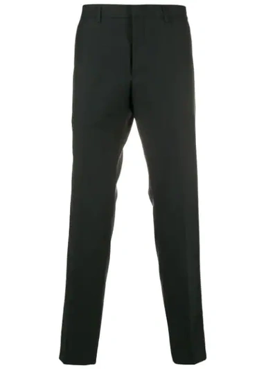 Prada Straight-leg Tailored Trousers In Grey