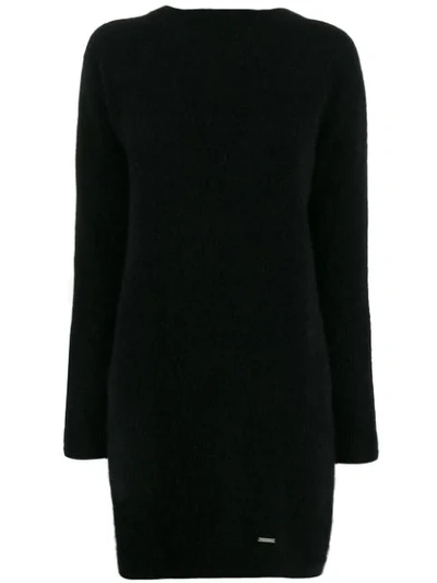 Dsquared2 V-back Jumper Dress In Black