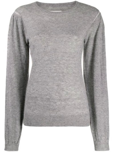 Isabel Marant Étoile Long-sleeve Fitted Top In 02gy  Grey 