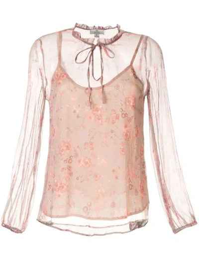 We Are Kindred Lorelai Floral-print Blouse In Pink