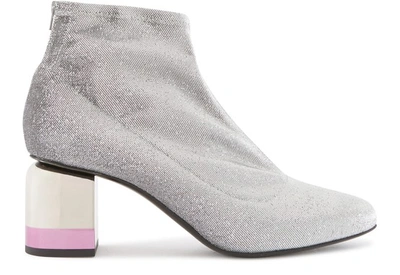 Pierre Hardy Kelly Ankle Boots In Denim Silver