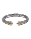 Konstantino Delos Two-tone Hinged Bracelet In Gold And Silver