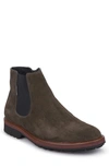 Mephisto Benson Zip Boot In Dark Grey Suede