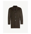 Oscar Jacobson Saks Wool-blend Coat In Brown