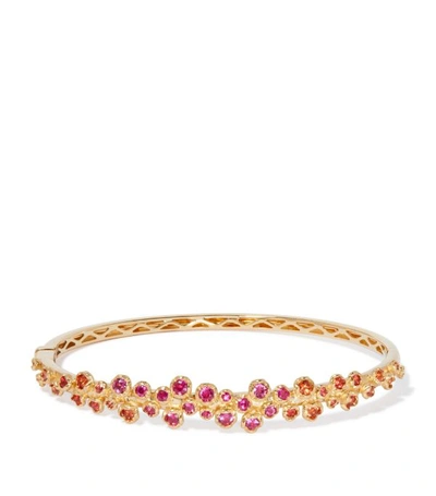 Annoushka Hidden Reef 18ct Yellow-gold And Sapphire Bangle